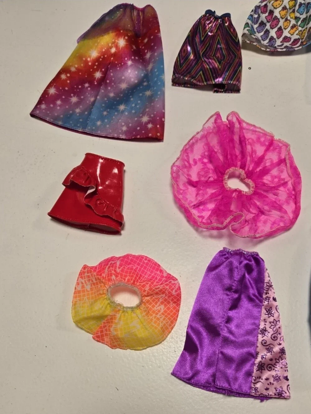10 Barbie Doll Skirts Multicolor